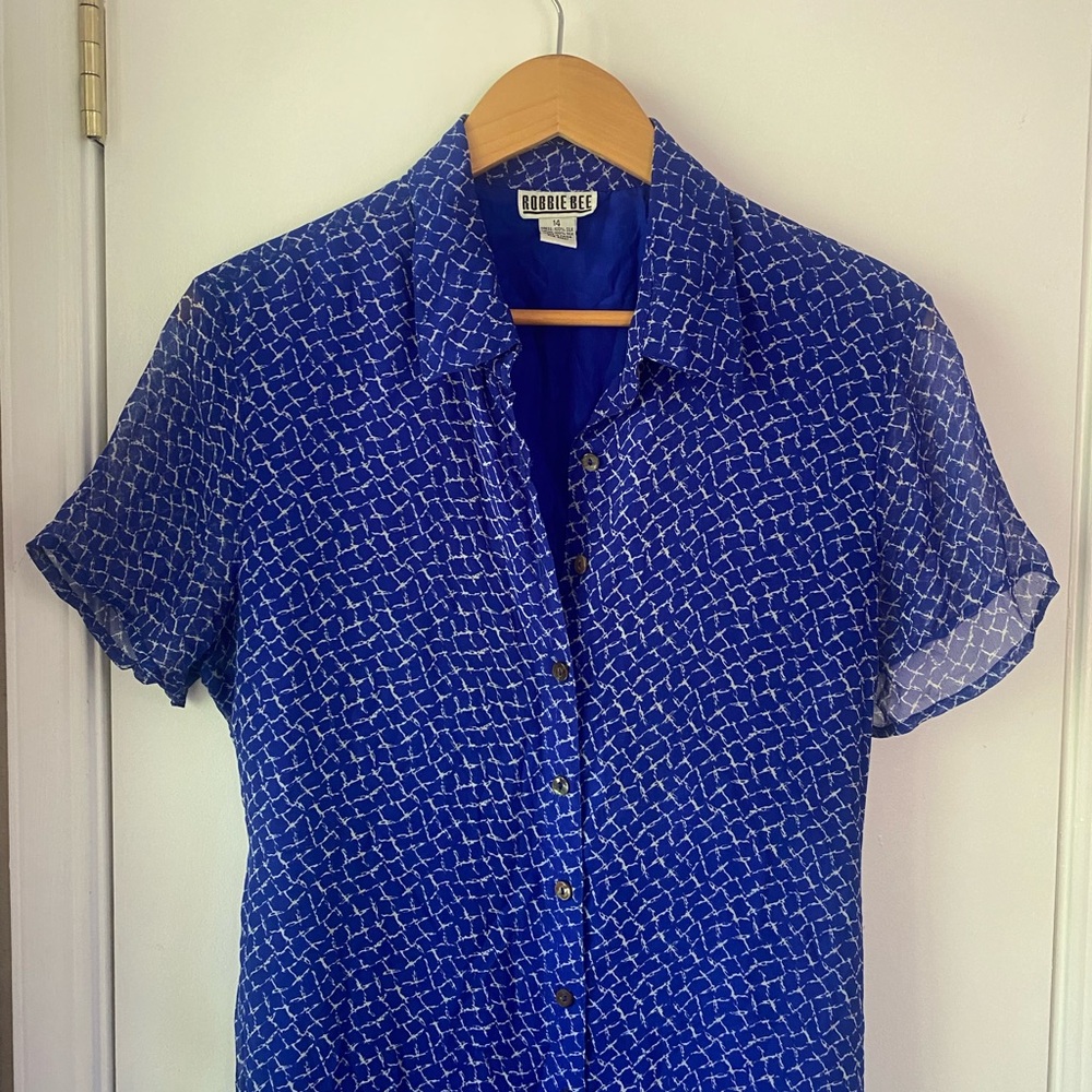 Vintage 90s 100% silk Robbie Bee dress